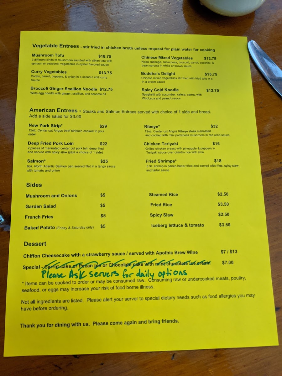 Menu The Meadows-5
