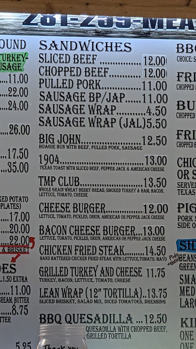 Menu The Meating Place Bbq Magnolia-2