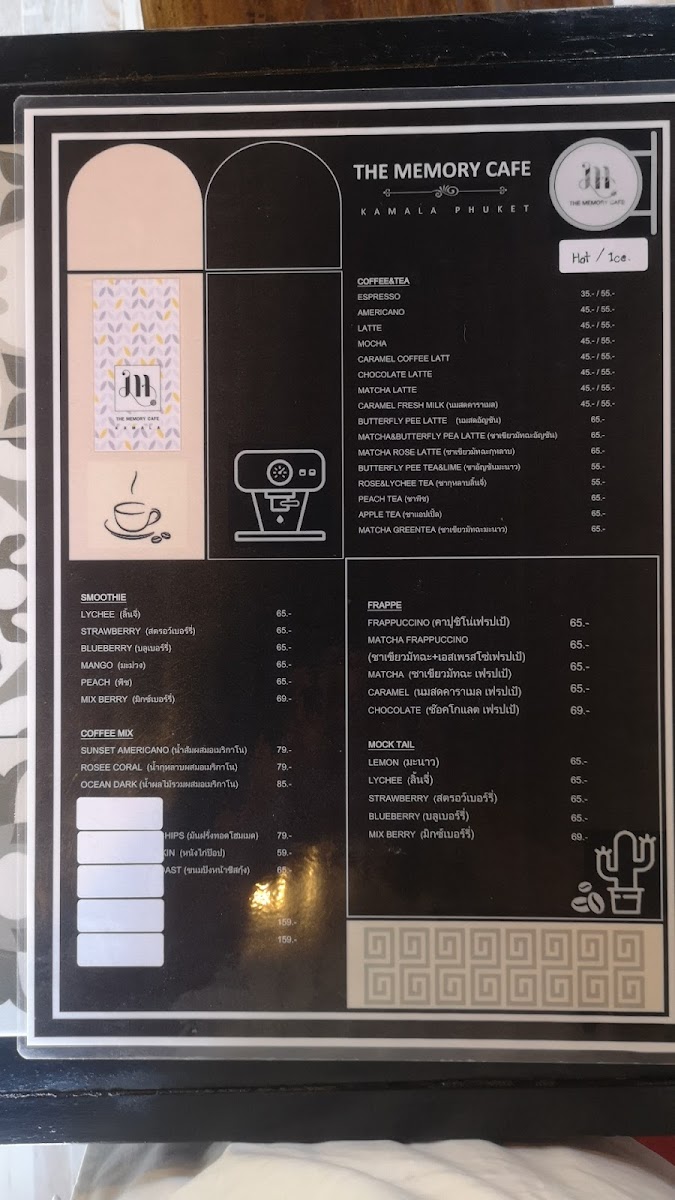 Menu The Memory Cafe At Kamala-2