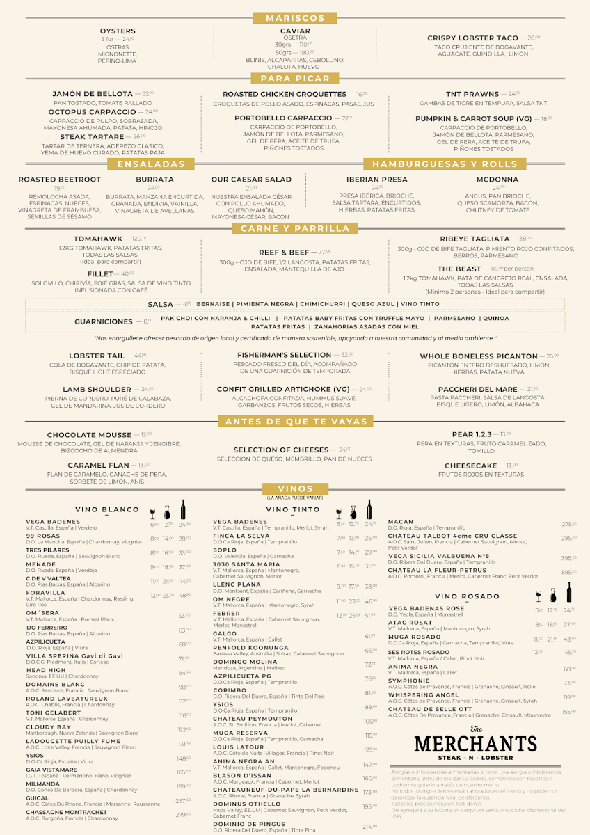 Menu The Merchants Portals - Steak & Lobster-2