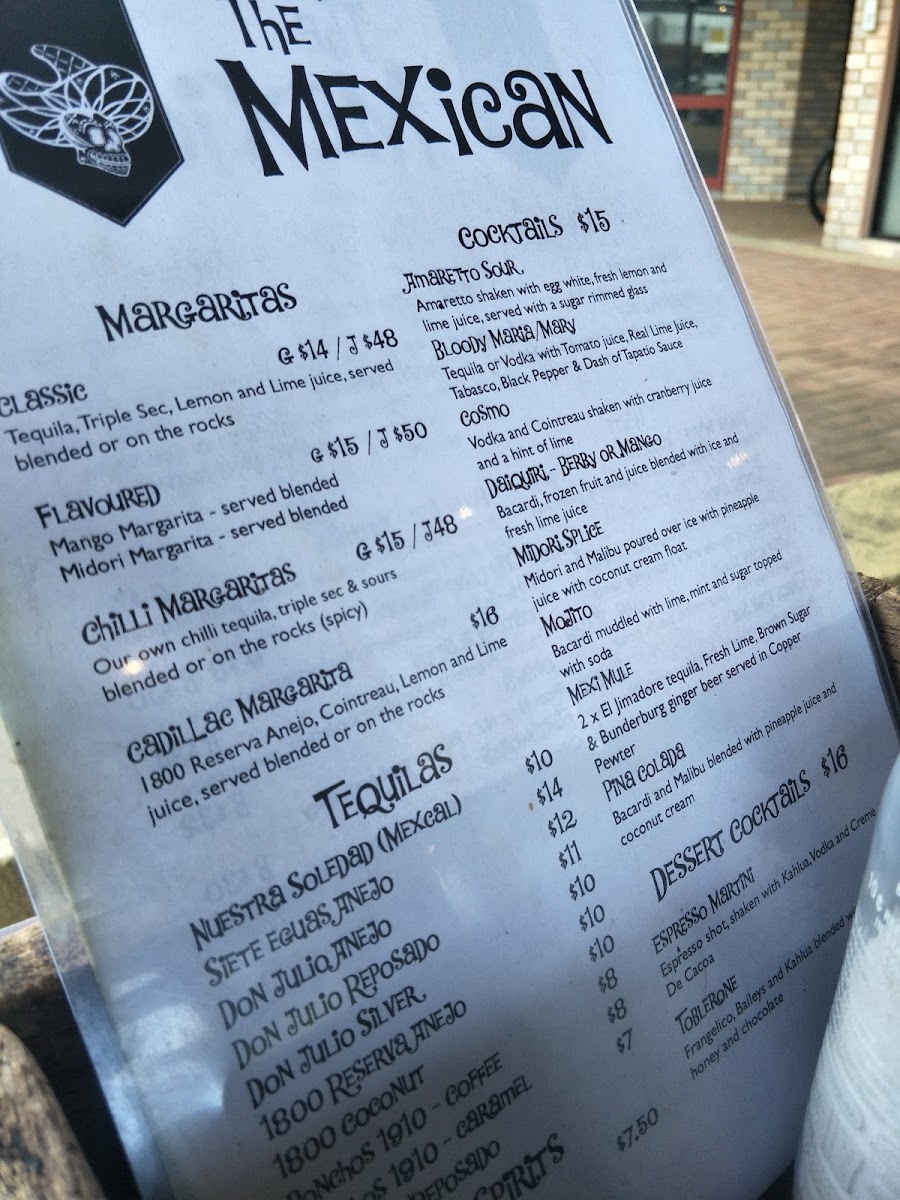 Menu The Mexican, Yamba-9