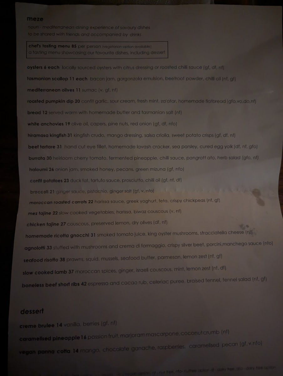 Menu The Mez Club-10