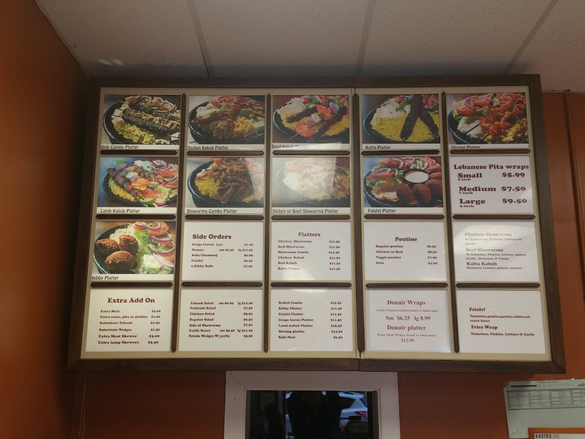 Menu The Midsea-7
