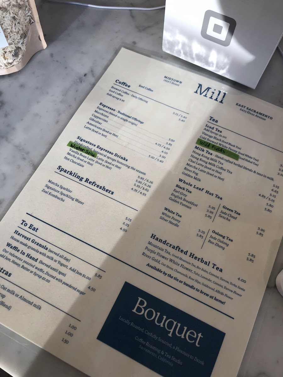 Menu The Mill Elvas Avenue Cafe-4