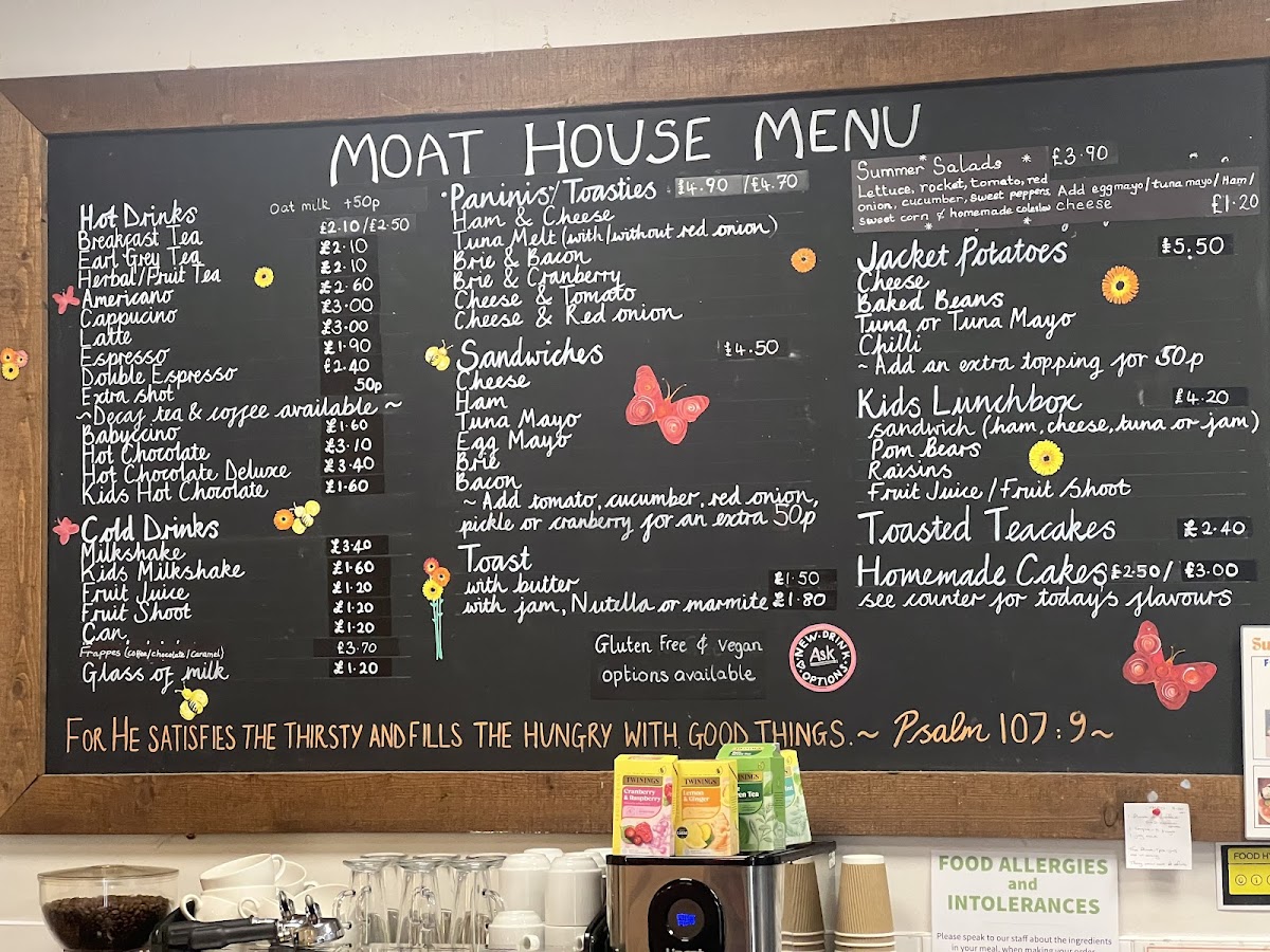 Menu The Moat House Coffee Shop-1