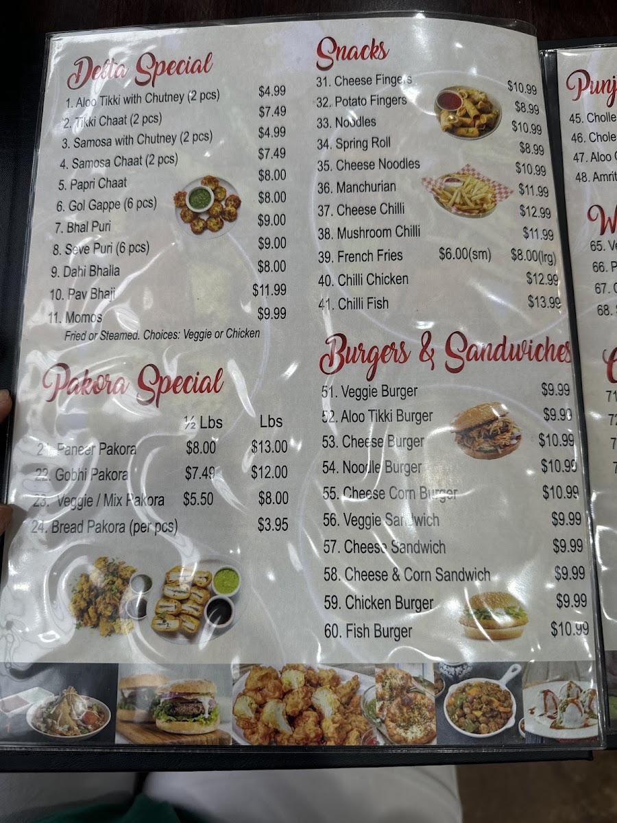 Menu The Modern Punjab Chaat House-1
