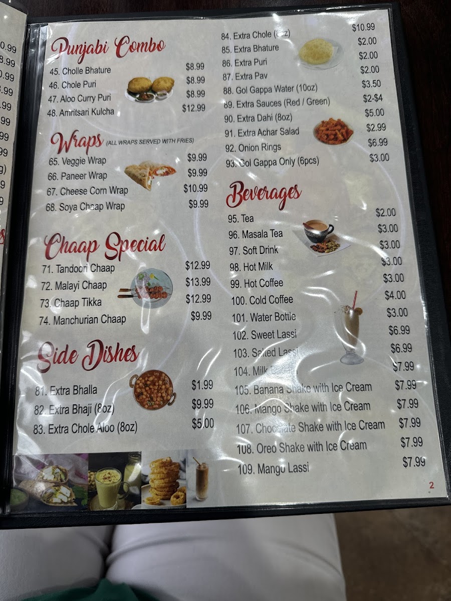 Menu The Modern Punjab Chaat House-3