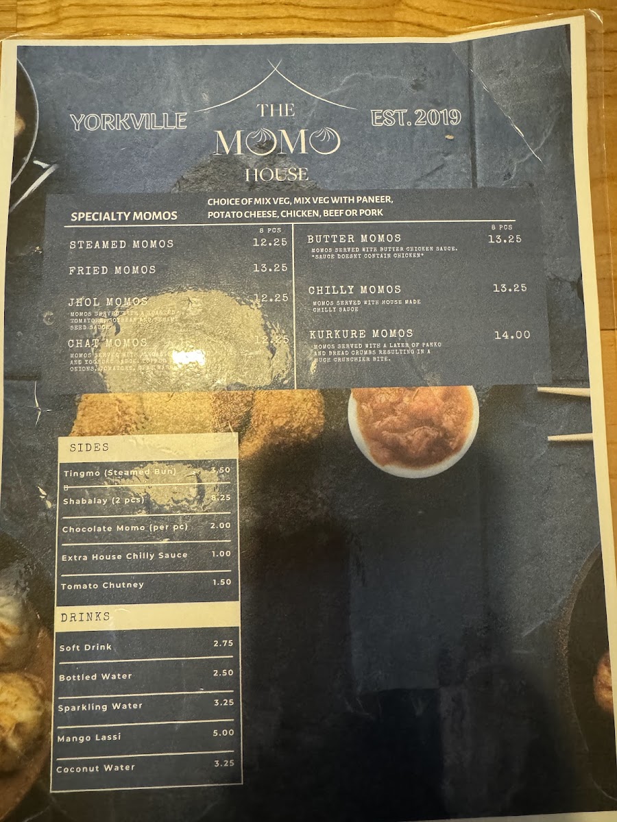 Menu The Momo House-4