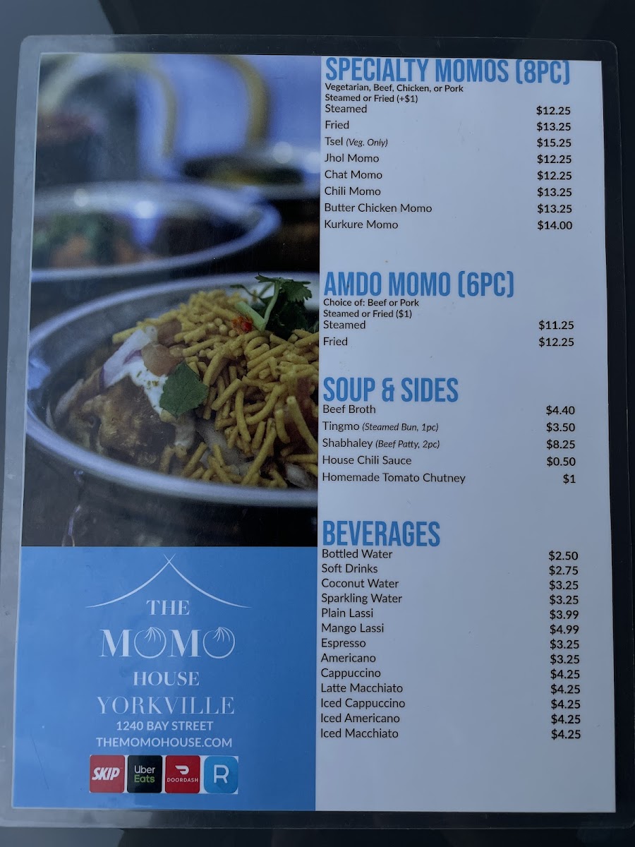 Menu The Momo House-7