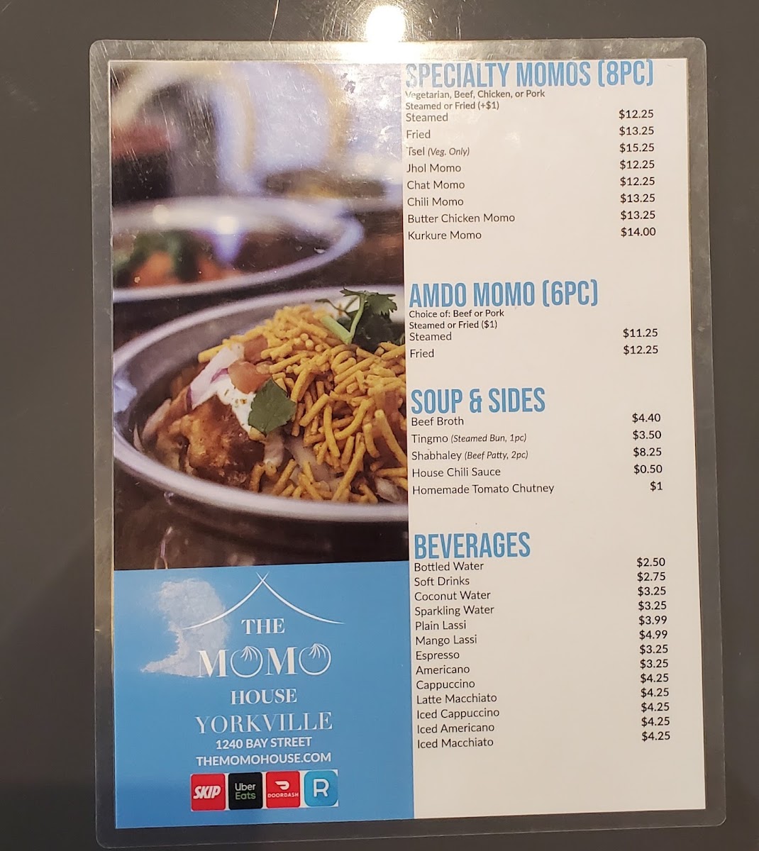 Menu The Momo House-9