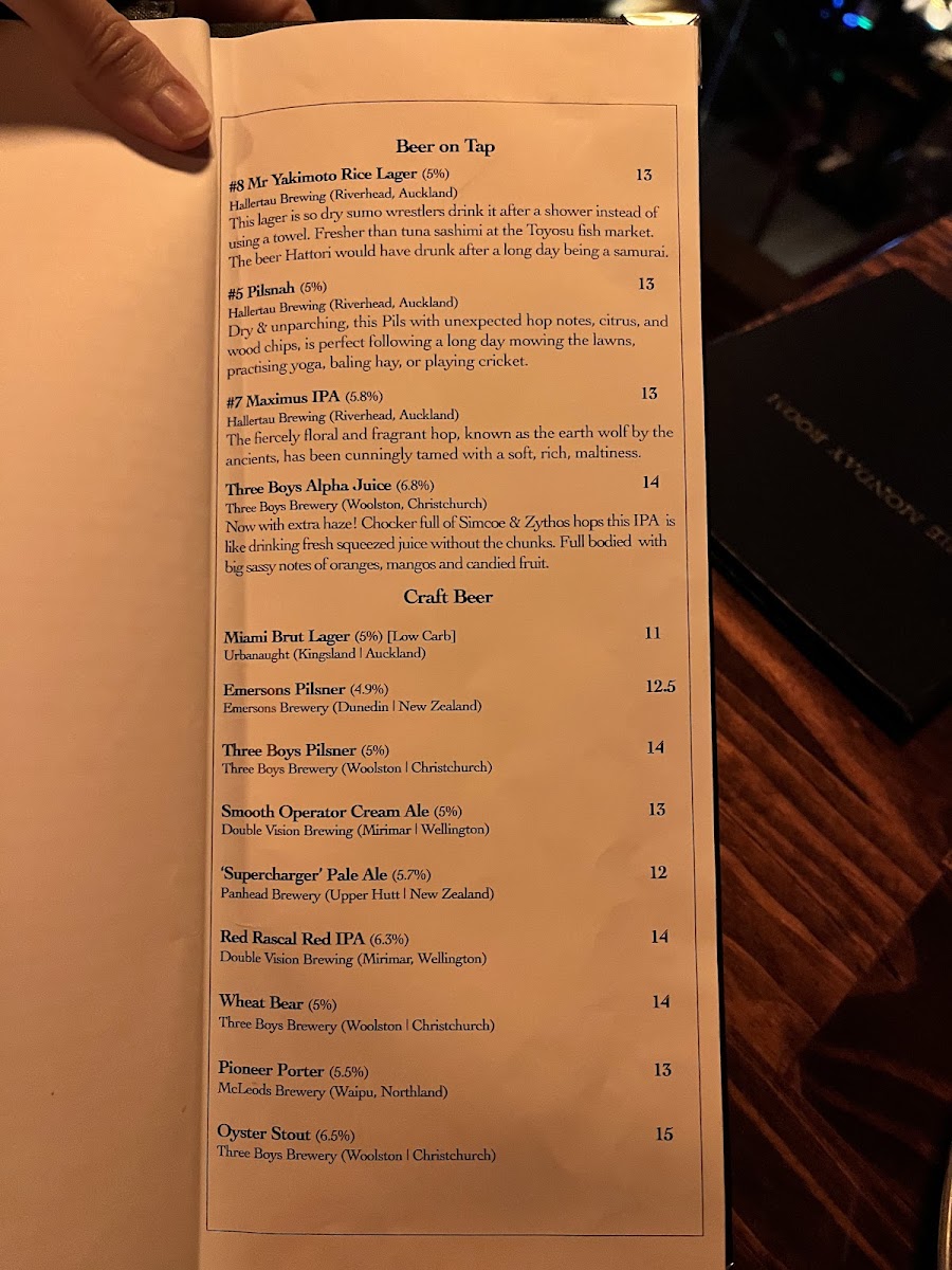 Menu The Monday Room-4