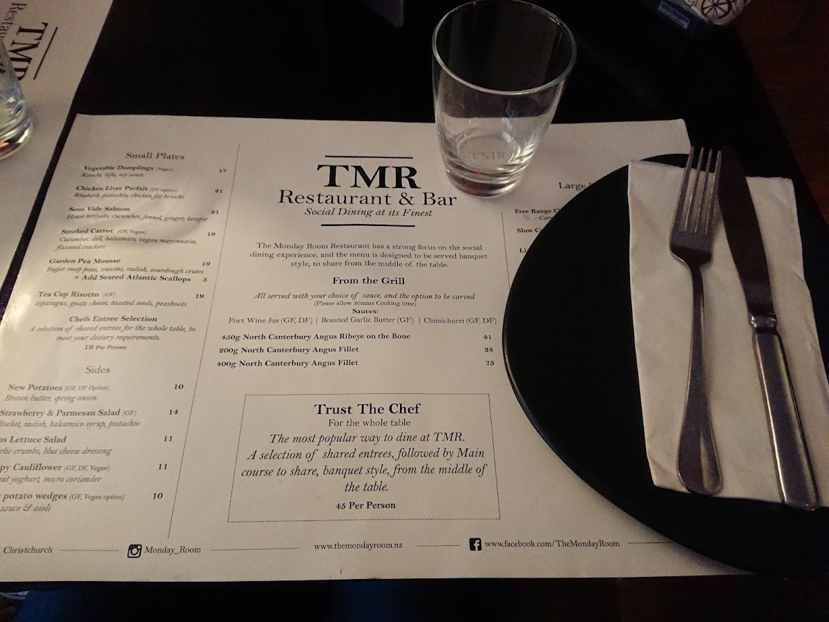 Menu The Monday Room-6