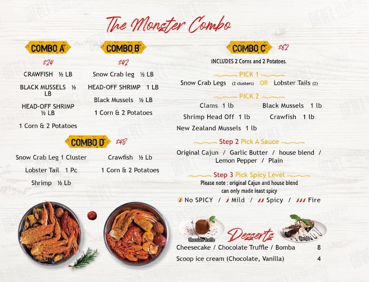Menu The Monster Crab Ayce Seafood & Bar-2