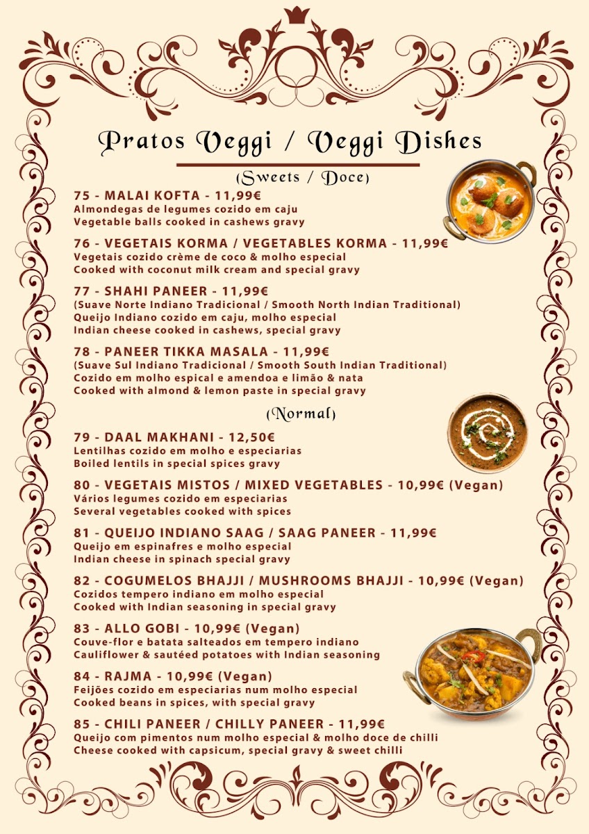 Menu The 'mother India' Restaurant-1