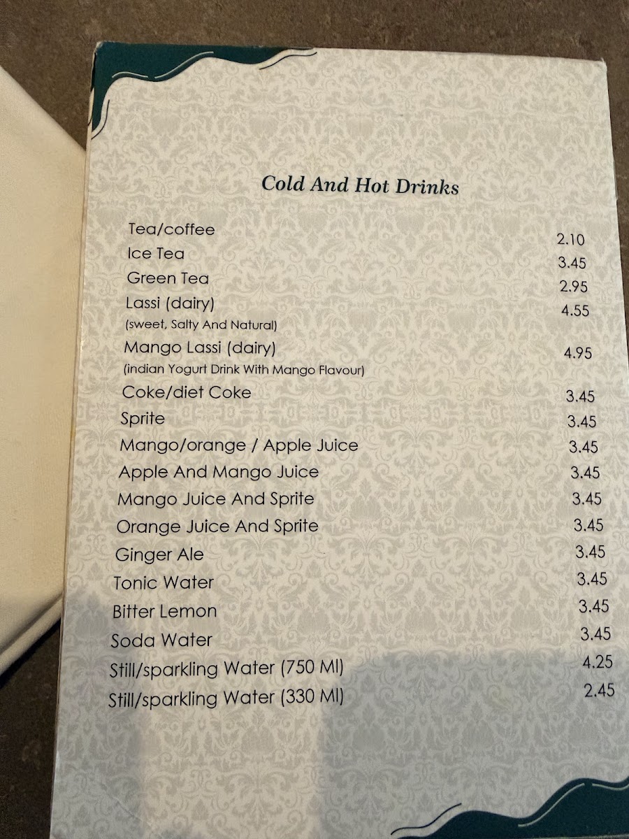 Menu The Mughal's Indian Restaurant (Paddington)-8