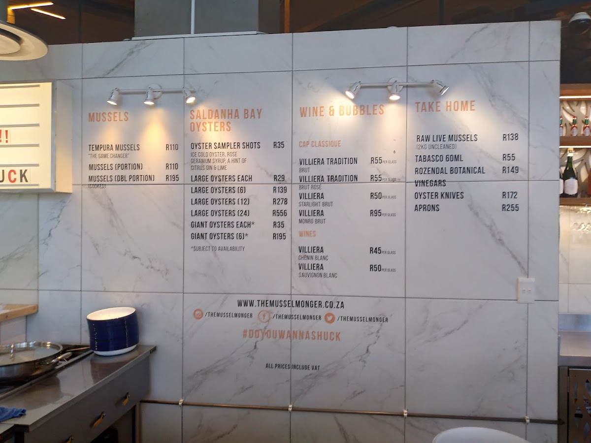 Menu The Mussel Monger & Oyster Bar (Mojo Market)-6