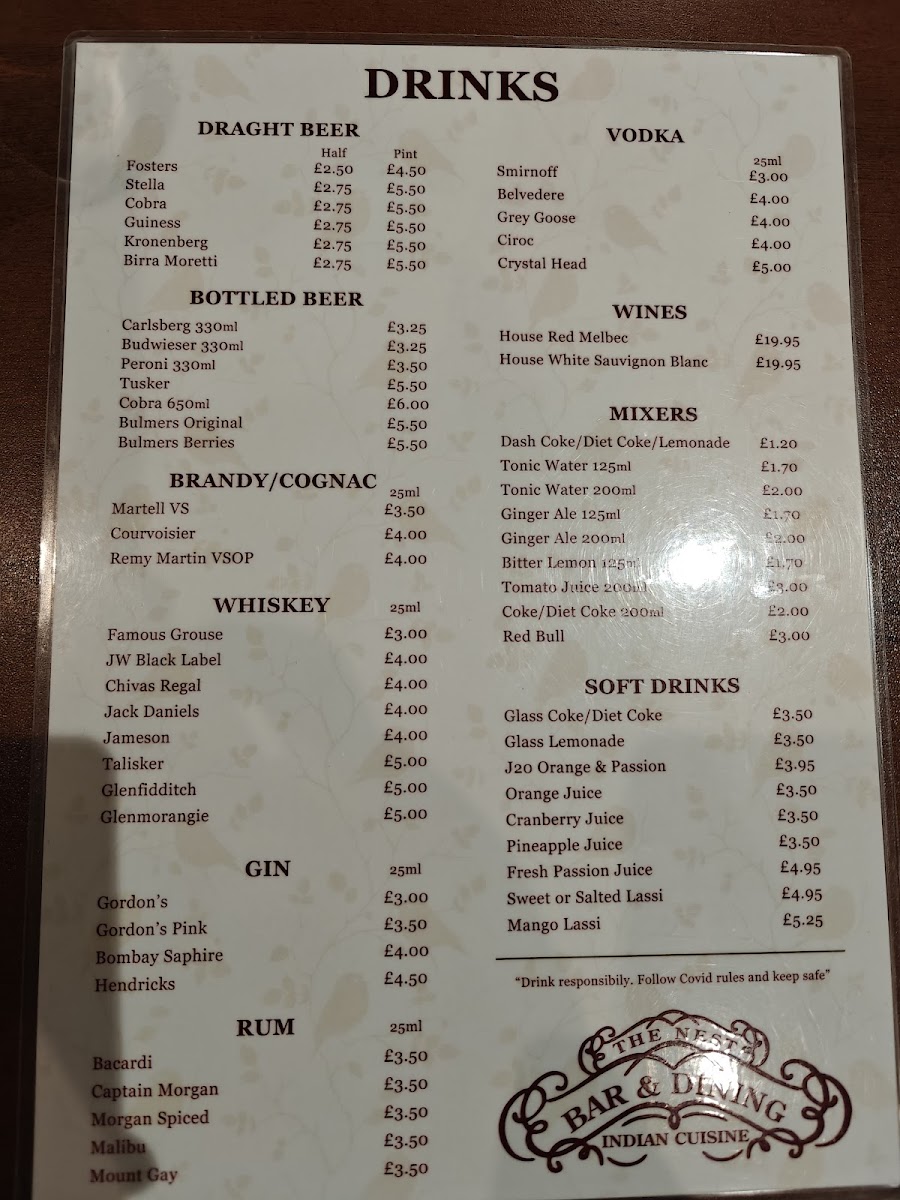 Menu The Nest-2