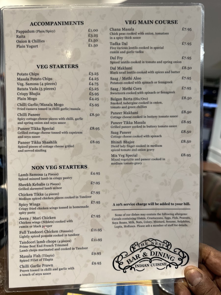 Menu The Nest-3