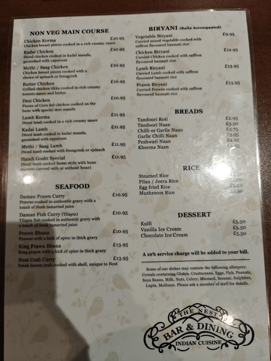 Menu The Nest-4