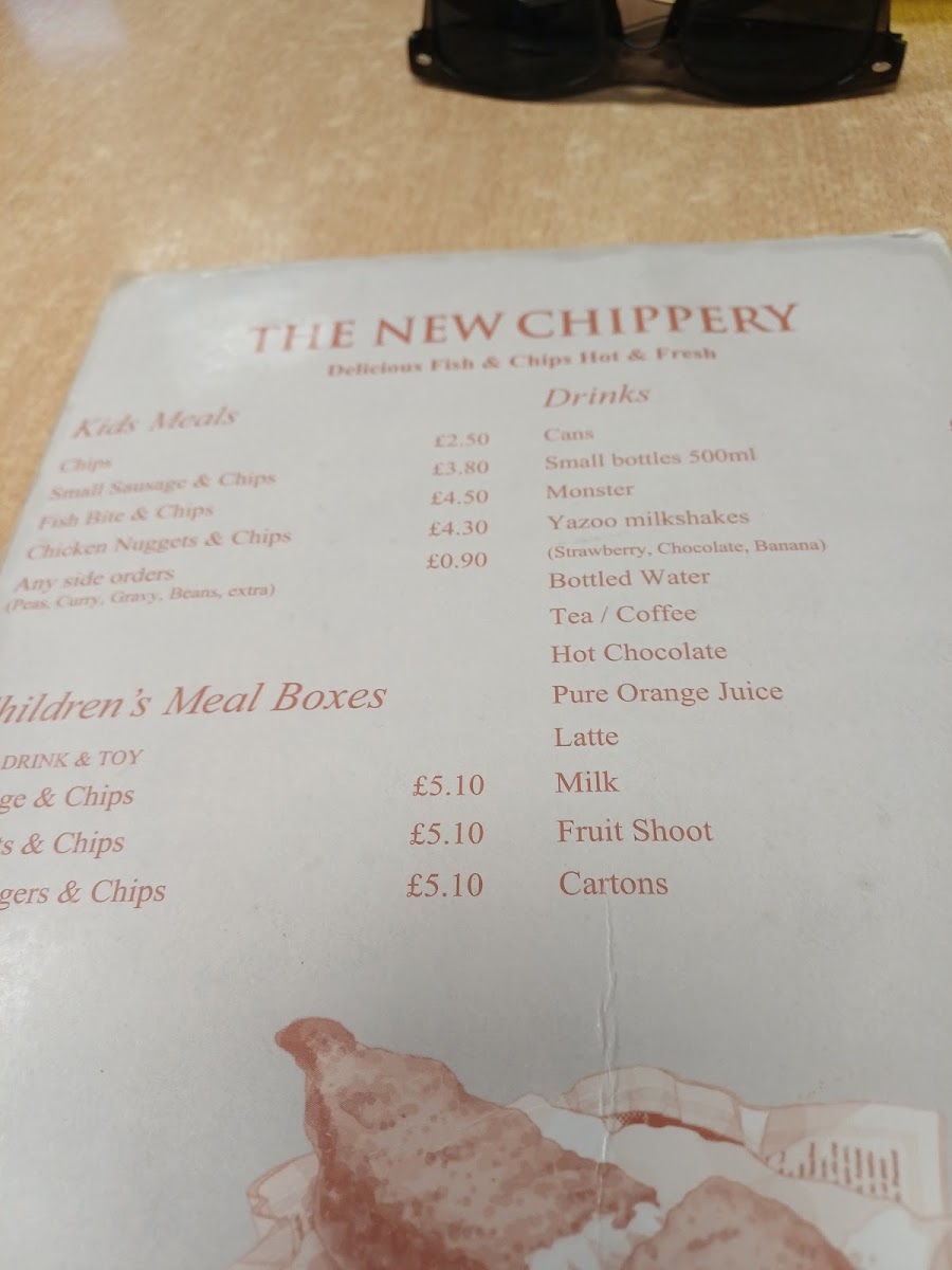 Menu The New Chippery-1