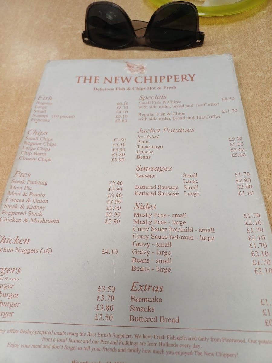 Menu The New Chippery-2