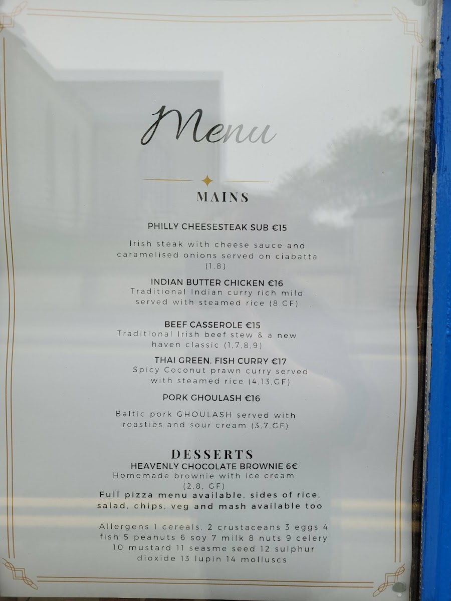 Menu The New Haven-4