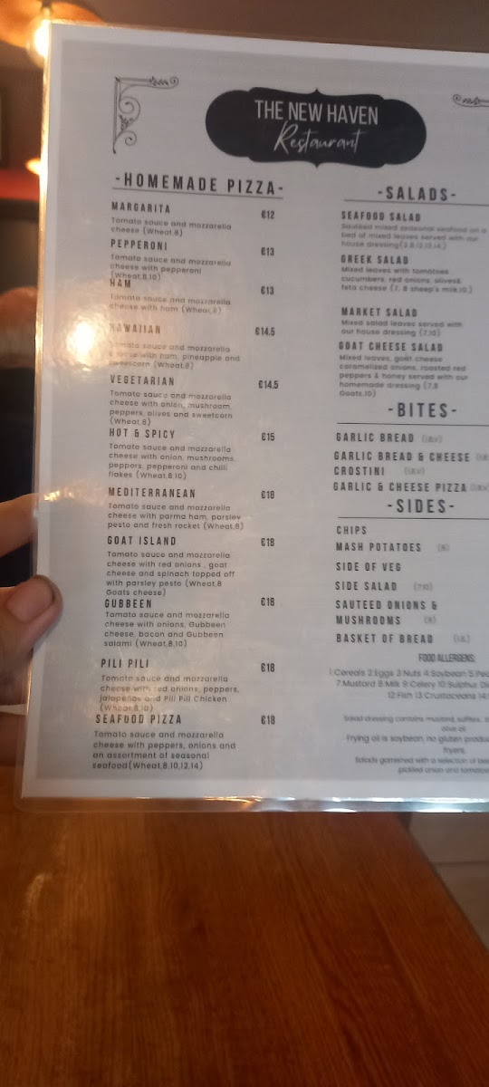 Menu The New Haven-8