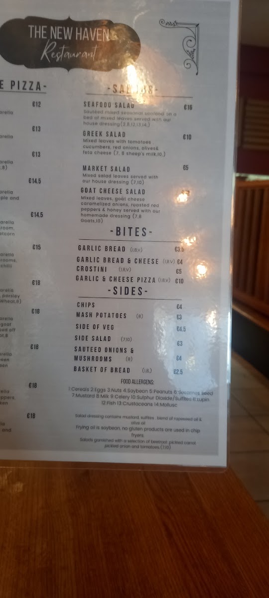 Menu The New Haven-9