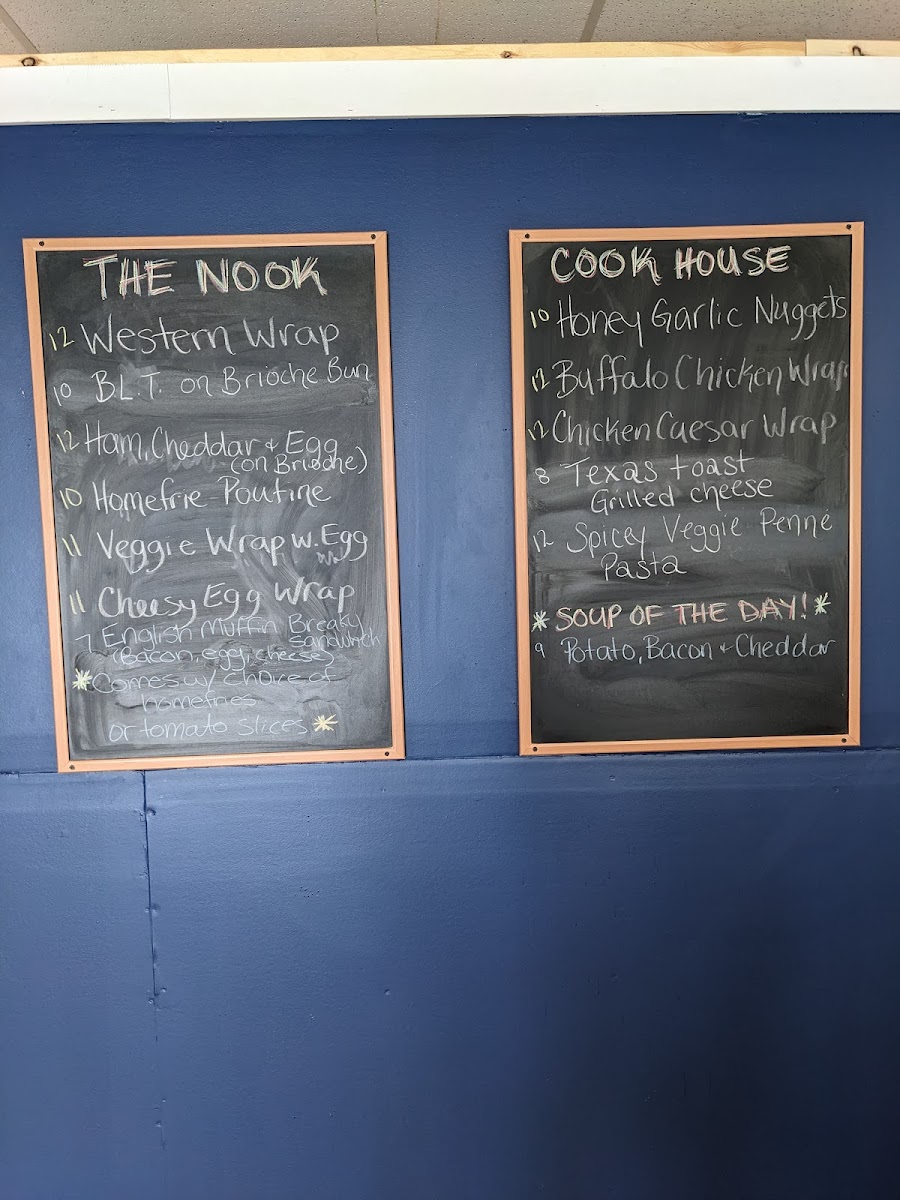 Menu The Nook-1