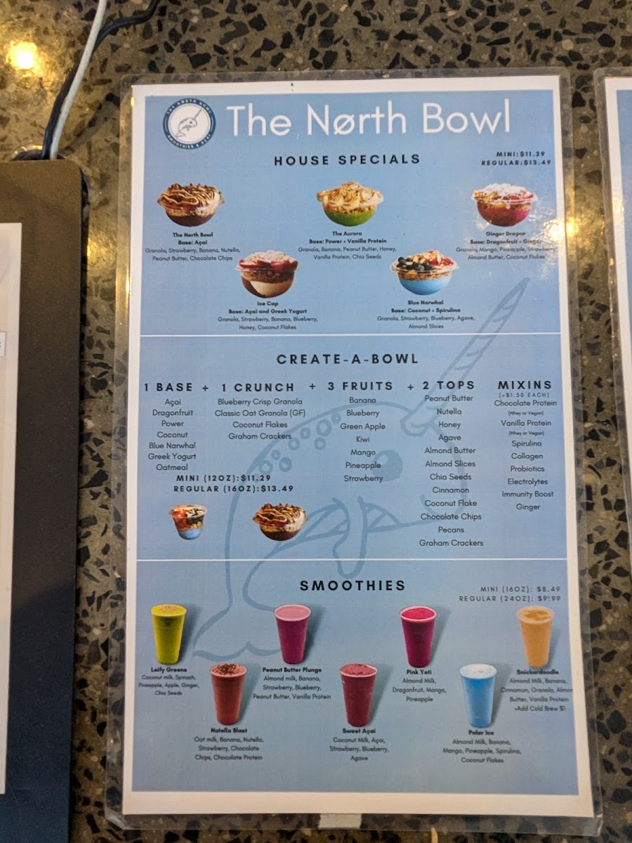 Menu The North Bowl-Acai And Smoothies-5