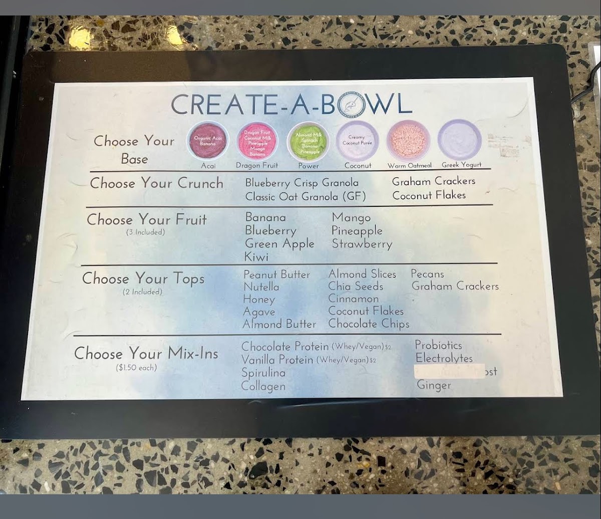 Menu The North Bowl-Acai And Smoothies-8