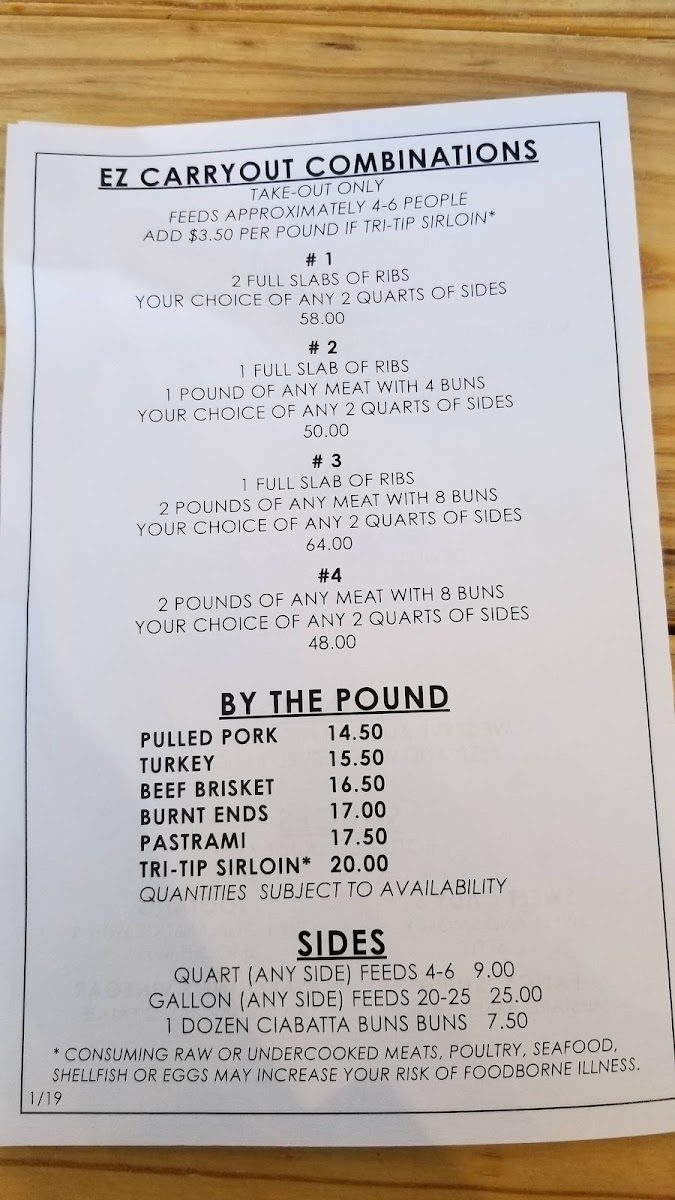 Menu The Notorious P.i.g. Bbq-7