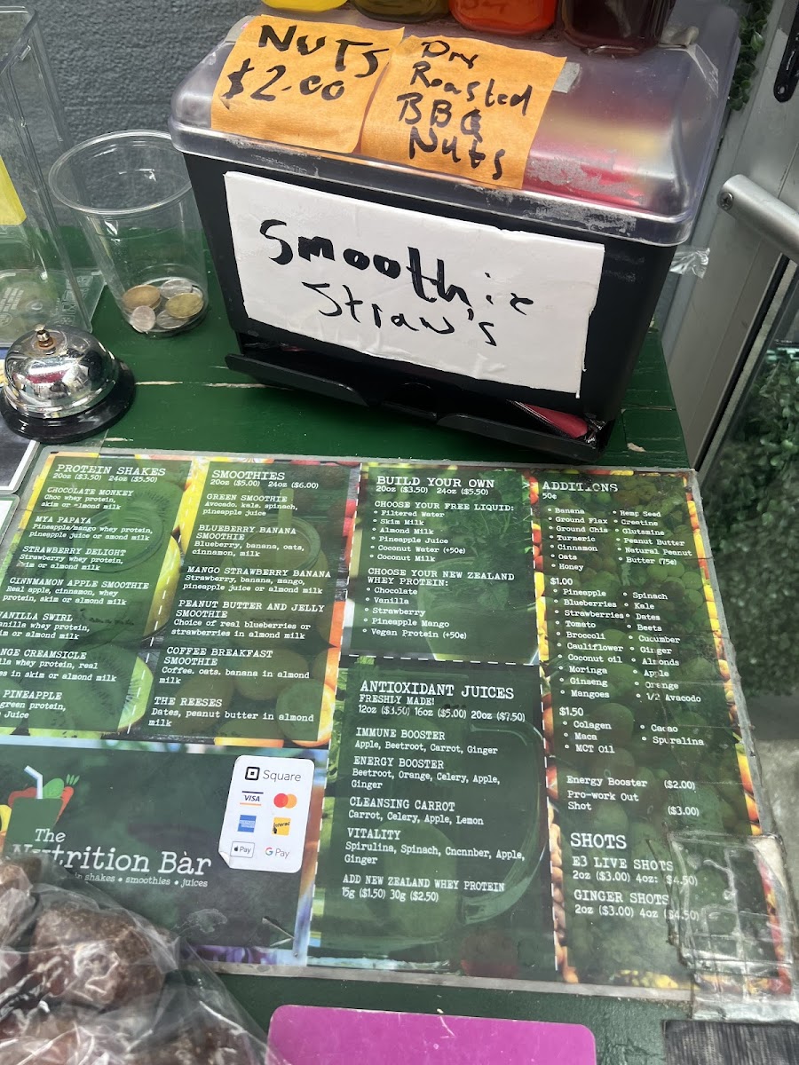 Menu The Nutrition Bar...protein Shakes, Smoothies, Juices-7