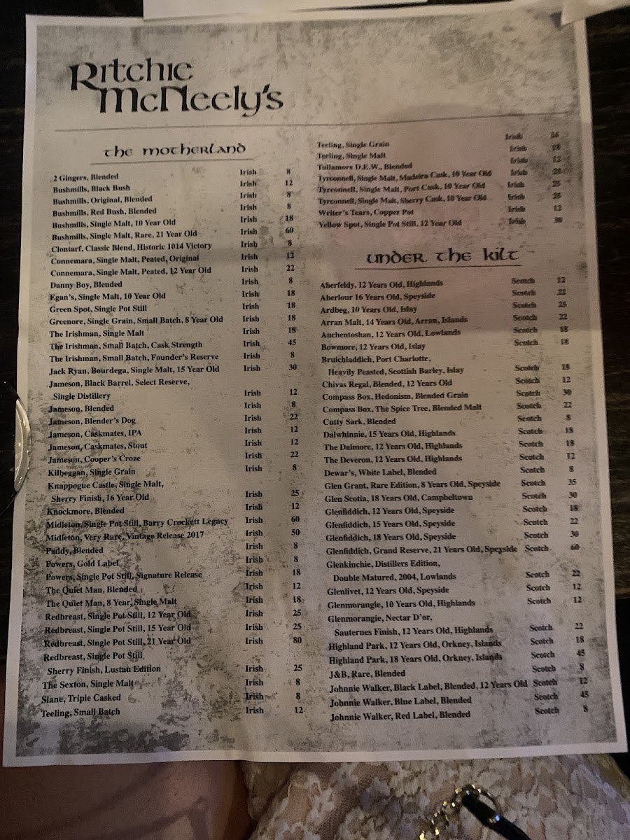 Menu The Oak Room-2
