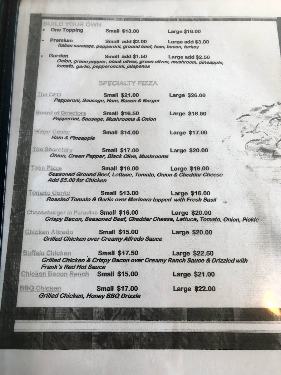 Menu The Office Bar, Grill & Pizza-6