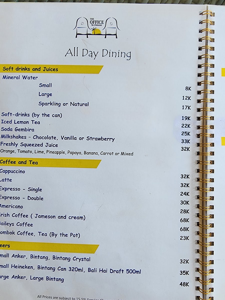 Menu The Office Bar & Restaurant-3