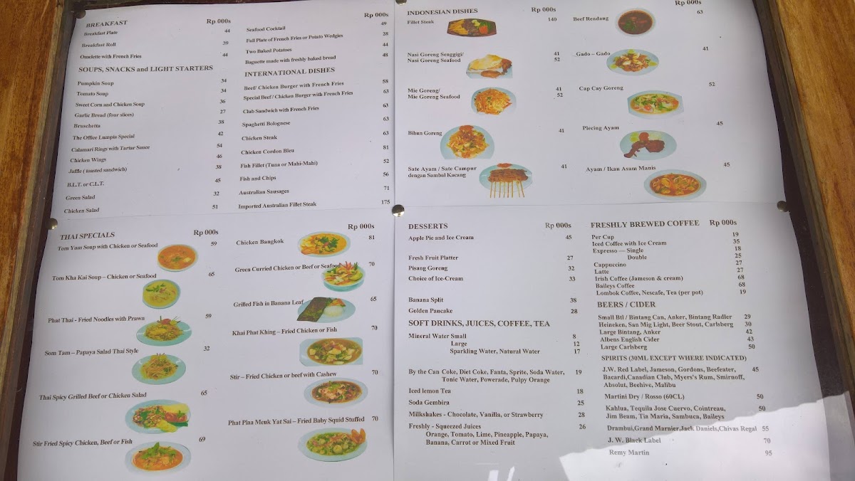 Menu The Office Bar & Restaurant-6