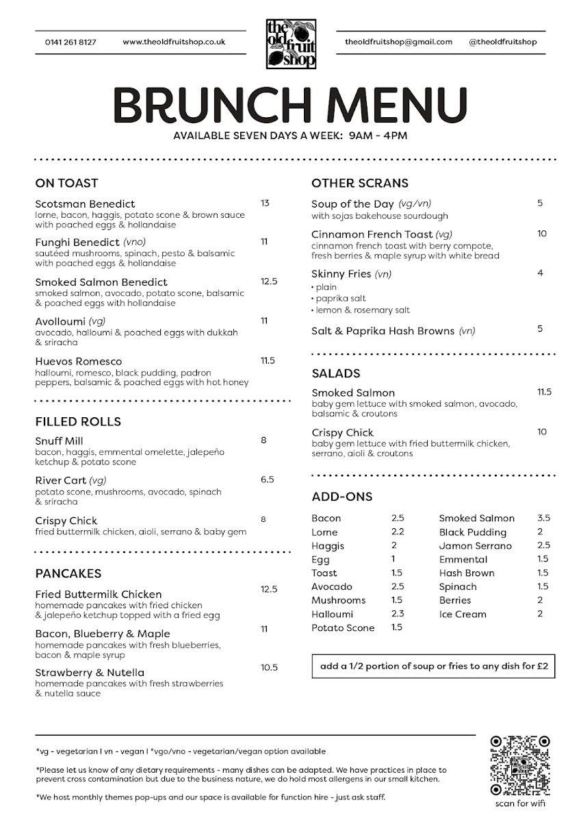 Menu The Old Fruit Shop-2