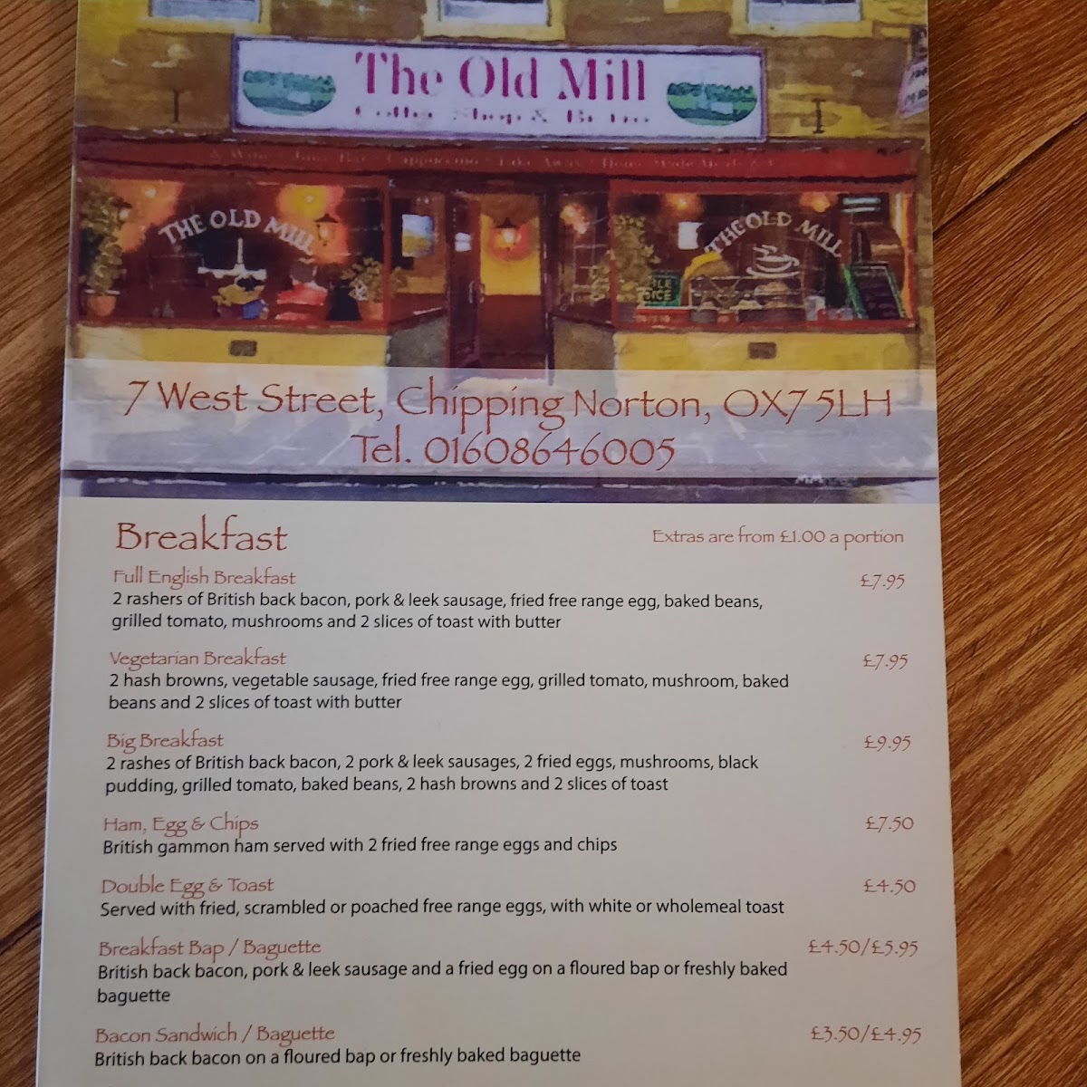 Menu The Old Mill Coffee House & Bistro-10