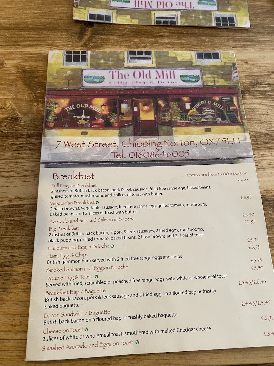 Menu The Old Mill Coffee House & Bistro-9