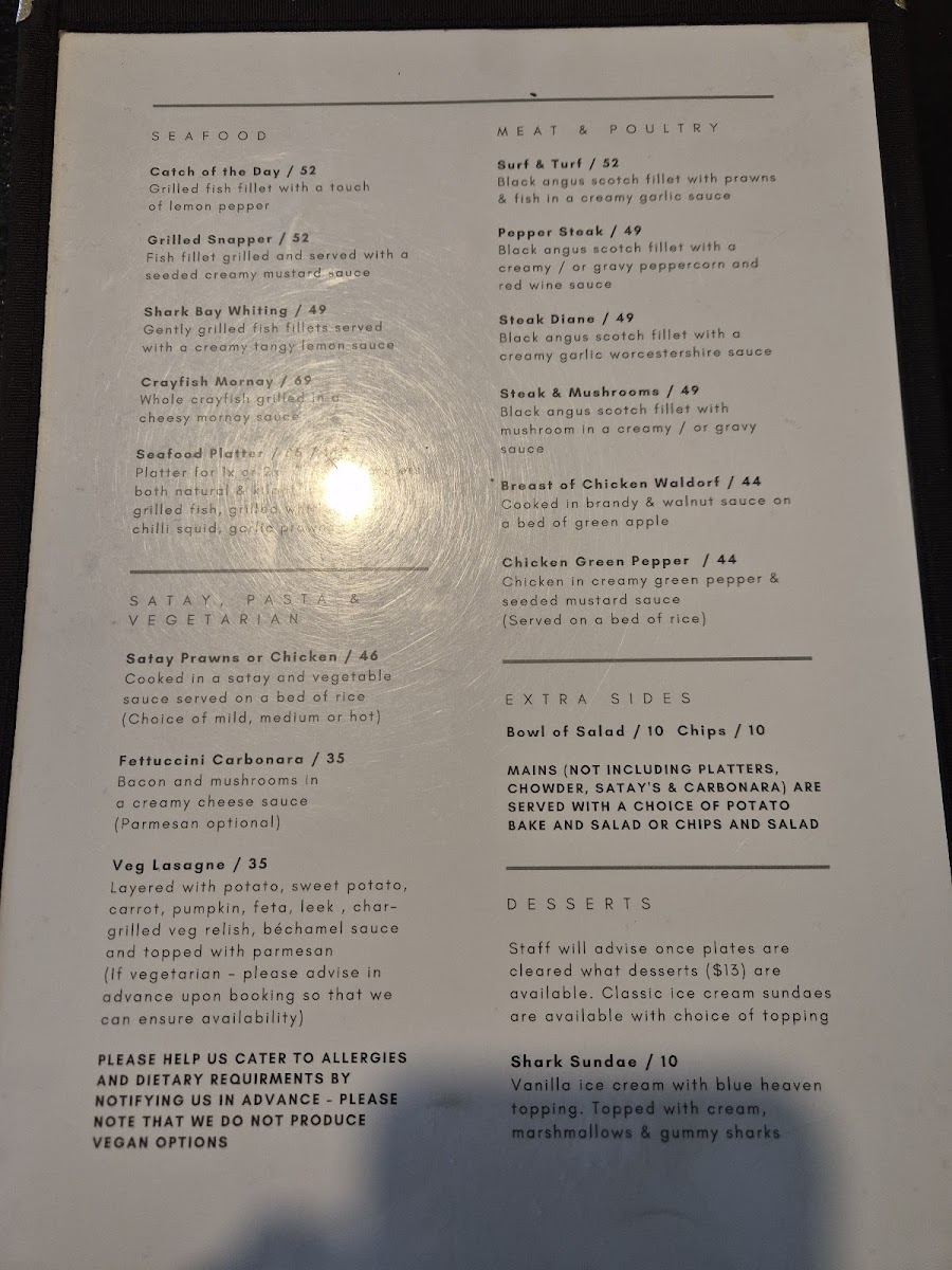 Menu The Old Pearler Restaurant-2