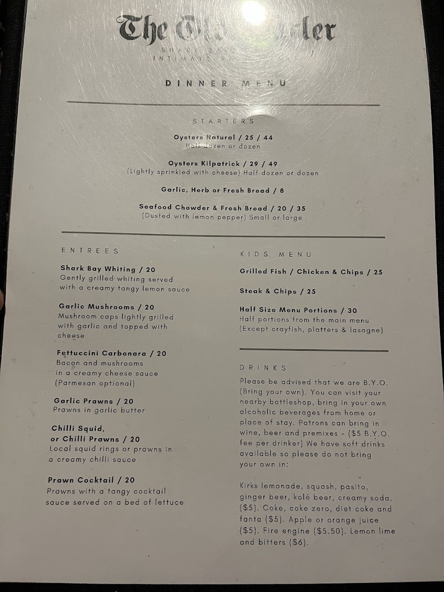 Menu The Old Pearler Restaurant-4