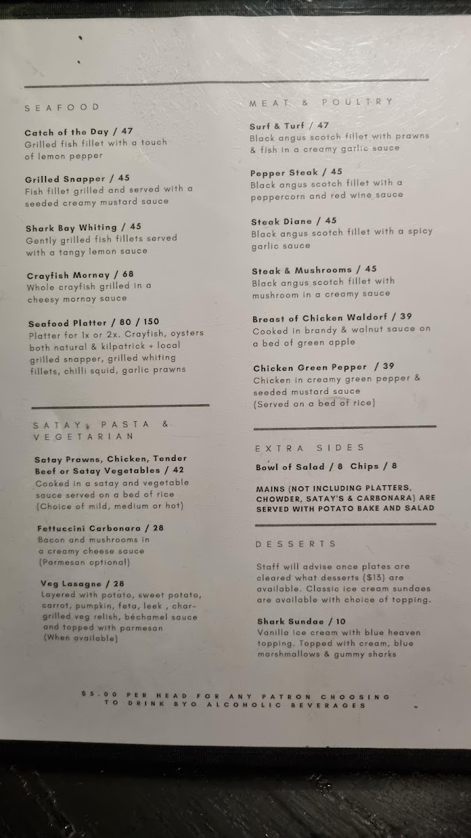 Menu The Old Pearler Restaurant-8