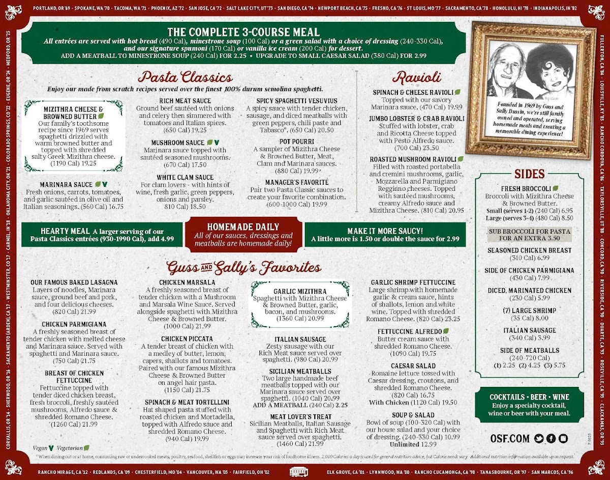 Menu The Old Spaghetti Factory-6