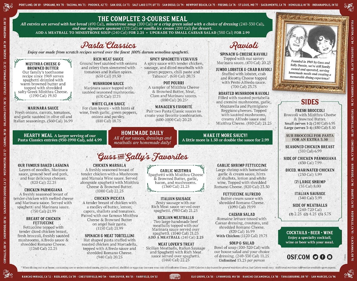Menu The Old Spaghetti Factory-8