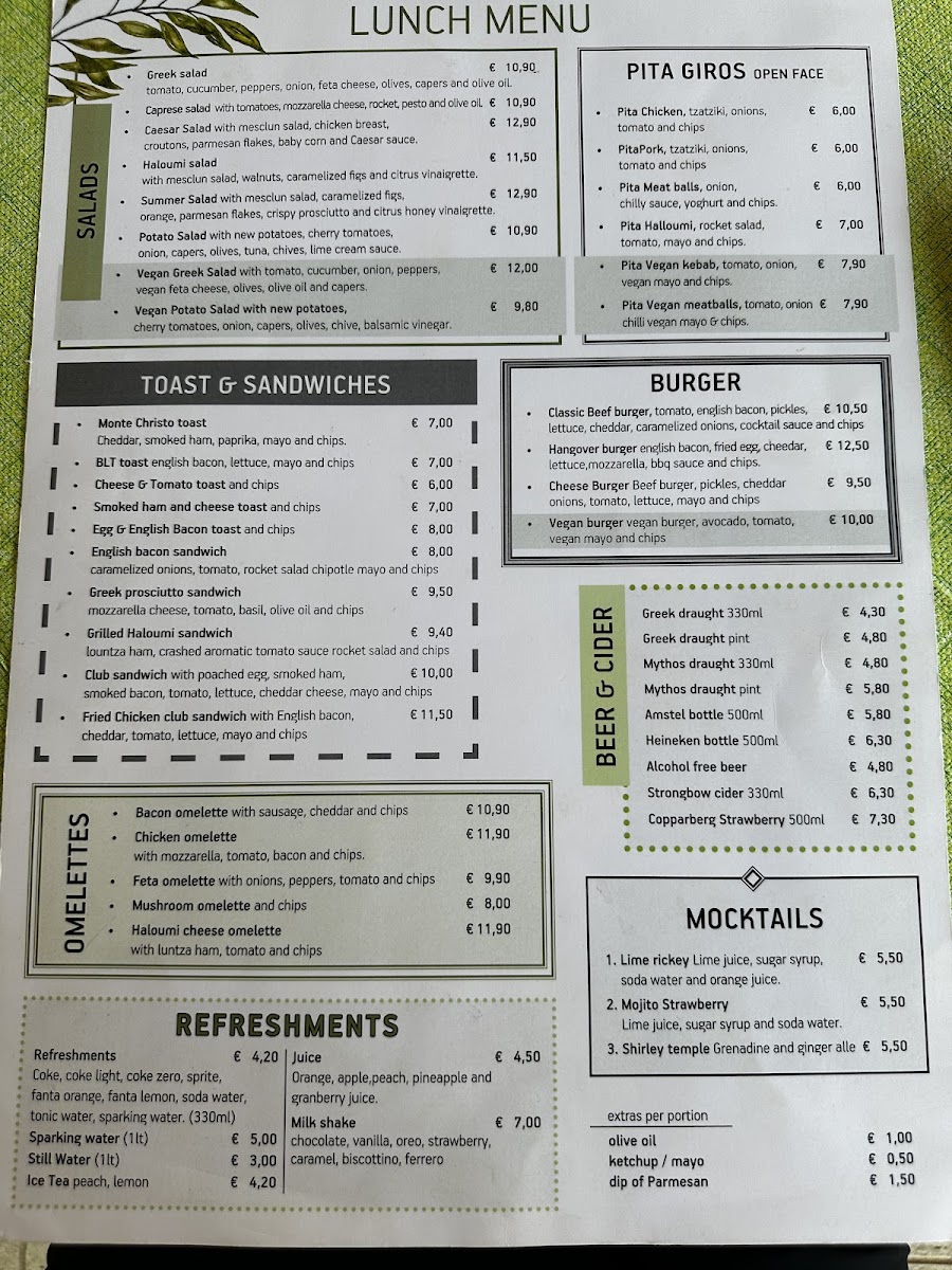 Menu The Old Village-1