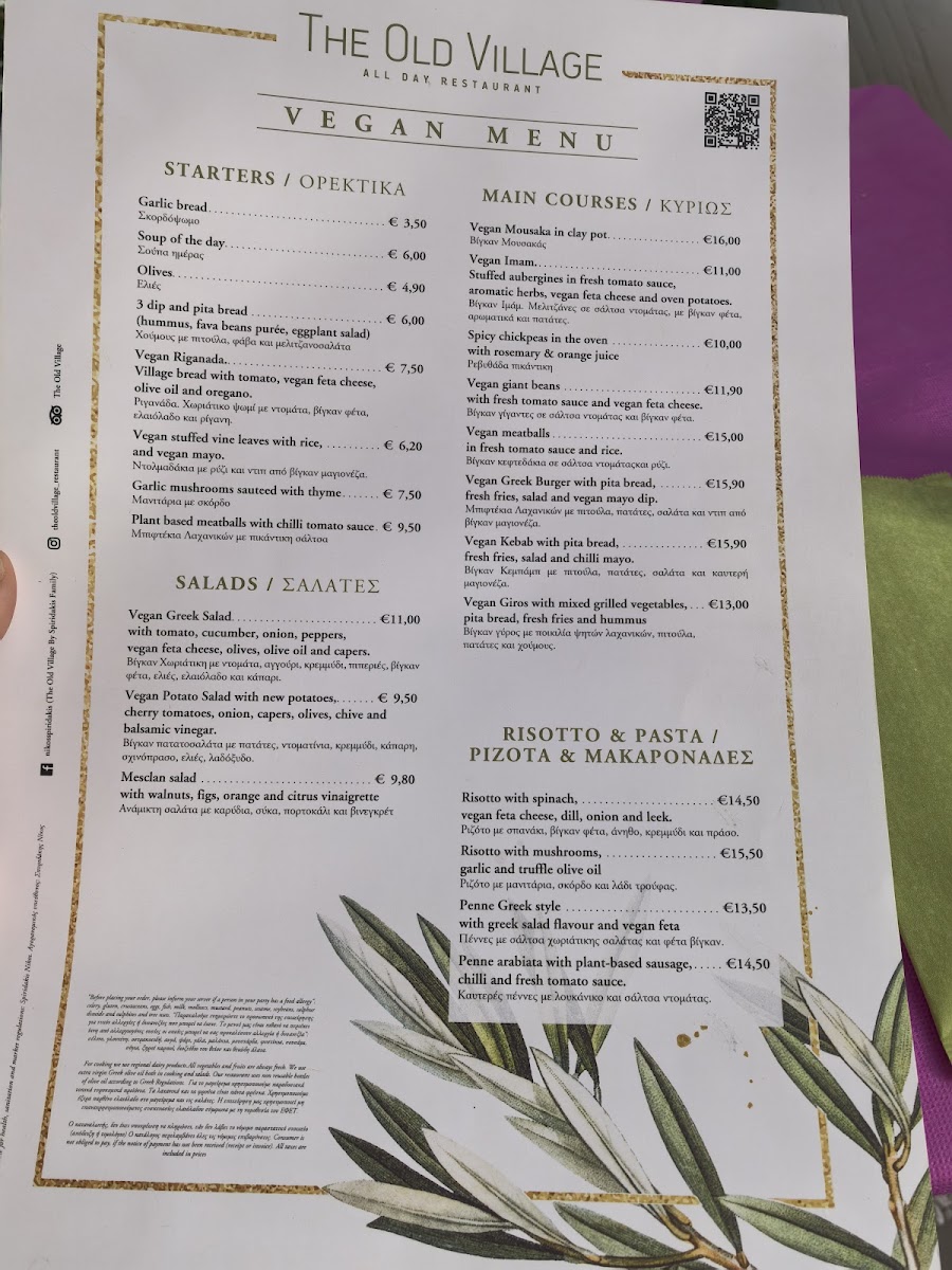 Menu The Old Village-10