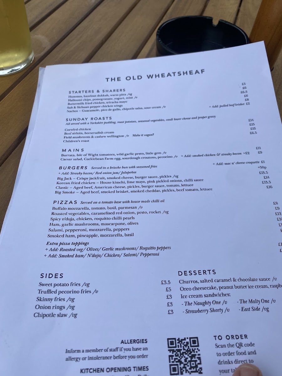 Menu The Old Wheatsheaf-3
