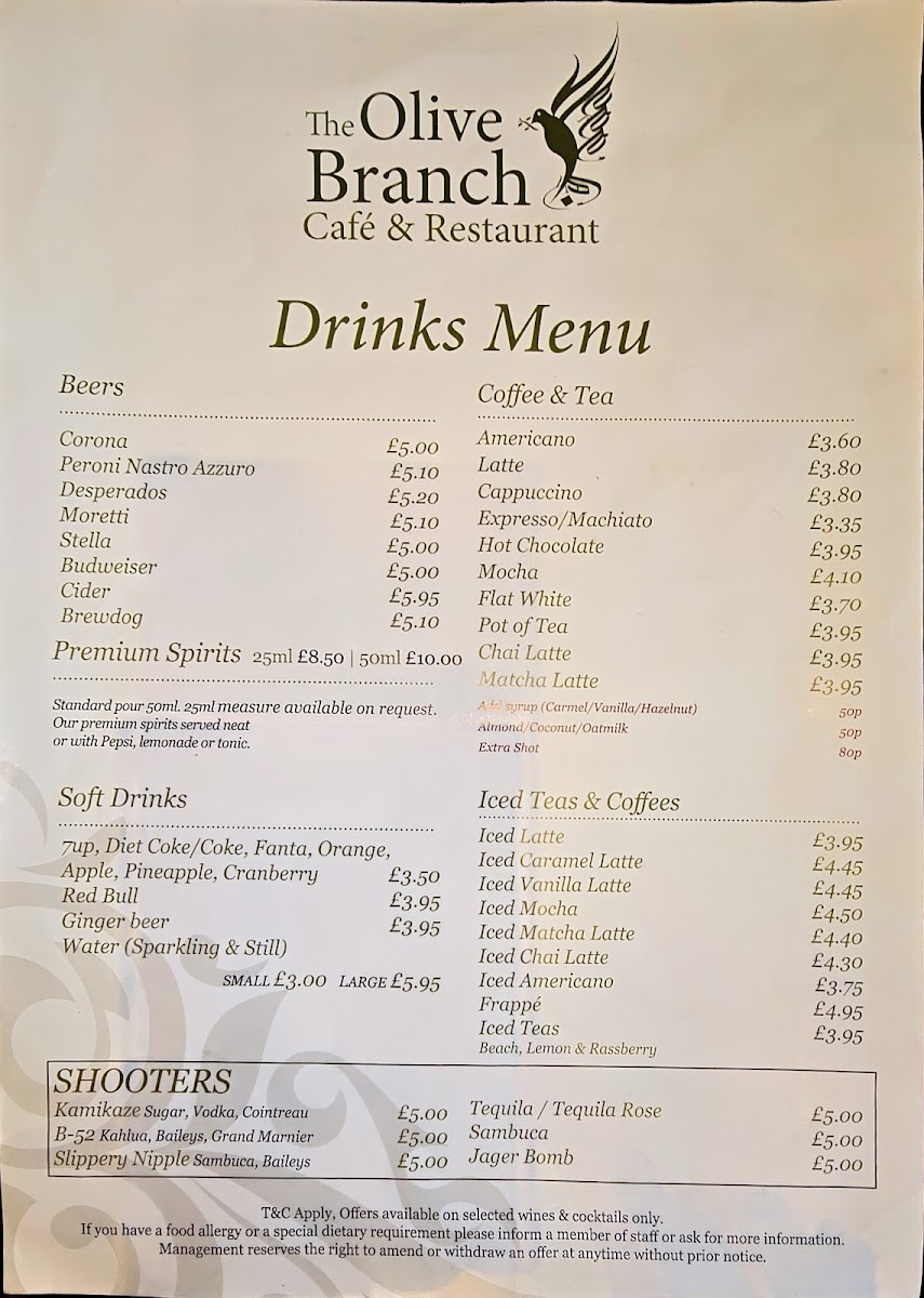 Menu The Olive Branch Café & Restaurant-5
