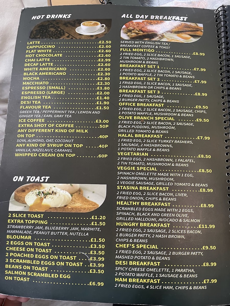 Menu The Olive Branch Cafe-1